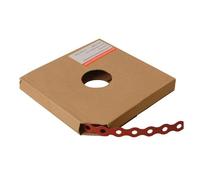 Forgefix Plastic Coated, Pre-Galvanised Fixing Band Galvanised (12mm X 0.8 X 10M Red)