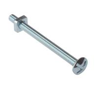 Forgefix Roofing Bolt Zp M6 X 60Mm Bag 25 in Silver Forgefix Silver