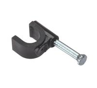 Forgefix Round Coax Cable Clips Multi Colour (6-7mm)