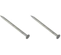 ForgeFix Round Head Nails | 2.65 x 50mm | Galvanised | Bag 500gm (Pack of 2)