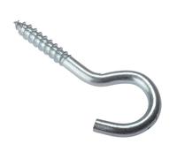 Fandf 10SH8012 Screw Hooks - Zinc Plated 80 X 12G (Bag Of 10)