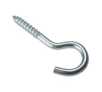 Forgefix Screw Hooks | 80 x 12g | Zinc Plated | Bag 10