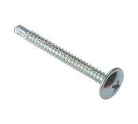 Forgefix Self-Drill Baypole Screws, Phillips, Zp Zinc Plated (4.8 X 100mm)