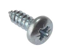 Forgefix Self-tapping Screw Pozi Compatible Pan Head ZP 2IN X 10 Box 200