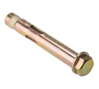 Forgefix Sleeve Anchor Fixing Hex Bolt M12 X 75Mm Bag 5 in Gold Forgefix Gold