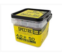 Forgefix SPE450YT Spectre™ Pz Compatible Wood Screw Csk Zyp 4.0 X 50Mm Tub 900