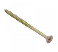 Forgefix SPE4580Y Spectre™ Pz Compatible Wood Screw Csk Zyp 4.5 X 80Mm Box 100