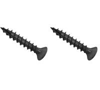 Forgefix Spectre™ PZ Compatible Advance Multi-purpose Wood Screw 4.0 x 25mm Box 200, black coated finish for excellent resistance to corrosion (Pack of 2)