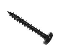 Forgefix Spectre™ PZ Compatible Wood Screw Pan Black 4 x 30mm Box 200, feature a pan, pozidrive compatible, recessed head. Fully threaded with a sawtooth thread