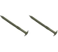 Forgefix SPECTRE Timber Fix Screws 6.7 x 65mm GRN - Box of 50, corrosion-resistant, heavy-duty screws for timber construction and outdoor use. (Pack of 2)