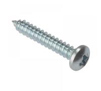 ForgeFix Self-Tapping Screws Pan Head 1" x 8 Zinc Plated Box 200