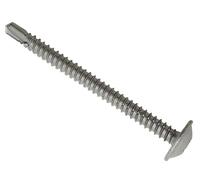 Forgefix Techfast Baypole Screw Wafer Head Torx 4.8 X 100Mm Box 100 in Silver Forgefix Silver