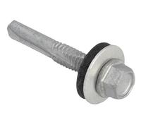 Forgefix Techfast Hex Head Roofing Screw Self-Drill Heavy Section 5.5 X 35Mm Pack 100 in Silver Forgefix Silver