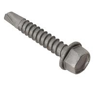 Forgefix Techfast Roofing Sheet To Steel Hex Screw No.3 Tip 5.5 X 38Mm Box 100 in Grey Forgefix Grey