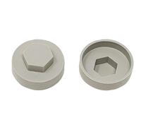 Forgefix Tfcc16Gg Techfast Cover Cap Goosewing Grey 16mm (Pack 100) Fortfcc16Gg