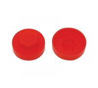 Forgefix TFCC16PR Techfast Cover Cap Poppy Red 16Mm (Pack 100)