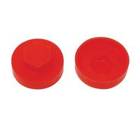 Forgefix Tfcc16Pr Techfast Cover Cap Poppy Red 16mm (Pack 100) Fortfcc16Pr