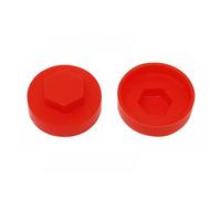 Forgefix TFCC19PR Techfast Cover Cap Poppy Red 19Mm (Pack 100)