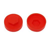 Forgefix Tfcc19Pr Techfast Cover Cap Poppy Red 19mm (Pack 100) Fortfcc19Pr