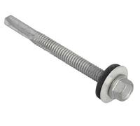 Forgefix Tfhh5580 Techfast Hex Head Roofing Screw Self-Drill Heavy Section 5.5 X 80mm Pack 50 Fortfhh5580