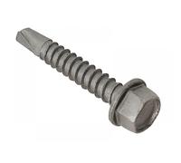 Forgefix TFHUWSD5550L Techfast Roofing Sheet To Steel Hex Screw No.3 Tip 5.5 X 50Mm Box 100