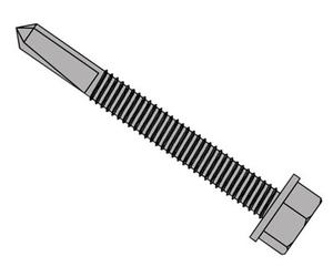 Forgefix Tfhuwsd5560H Techfast Roofing Sheet To Steel Hex Screw No.5 Tip 5.5 X 60mm Box 100 Fortfh5560H