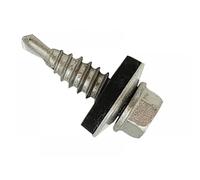 Forgefix TFHW16SD6325 Techfast Self-Drilling Stitching Hex Screw & Washer No.1 Tip 6.3 X 25Mm Box 100