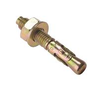 ForgeFix Through Bolts | M8 x 115mm | Zinc Yellow Passivated | Bag 10