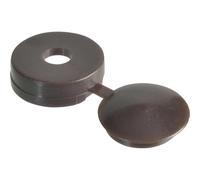 ForgeFix Universal Screw Cover Caps Dark Brown 10-12 Pack of 100