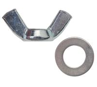 Forgefix Wing Nut & Flat Washer - M12 FPKWNW12