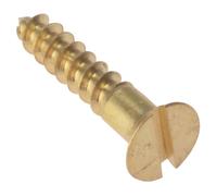 F&F Wood Screws ForgeFix - Solid Brass 1 3/4" x 8 Countersunk - Box 200