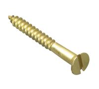 Forgefix Wood Screws, Slotted, Csk, Br Multi Colour (1.1/2In X 8 Forgepack 10)