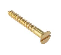 ForgeFix Wood Screws - Solid Brass | 1/2" x 8 | Countersunk | Box 200
