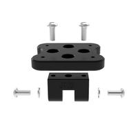 Forgekael 1 Inch Ball Head Adapter 22mm Bar Mount Compatible With GPS Holders Action Cams Dash Cams And Bike GPS Devices Fits SP Connect Style And Quad Lock Style Cases With AMPS Holes(Type 1)