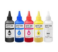 Forgekael 100MLx5 DTF Ink Direct Heat Transfer Film Textile Printing Compatible With Printer Supplies L1800 L805 1390 1440 XP600 XP15000