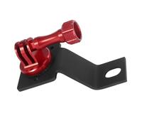 Forgekael 13 12 Motorcycle Accessories Aluminum Bracket 360 Degree Rotatable Rearview Mirror Mount Compatible With Action Cameras And Similar Devices(RED COLOR)
