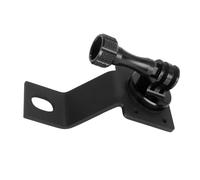 Forgekael 13 12 Motorcycle Accessories Aluminum Bracket 360 Degree Rotatable Rearview Mirror Mount Compatible With Action Cameras And Similar Devices(Black color)