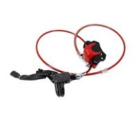 Forgekael 150cm Left Hand Rear Handlebar Hydraulic Disc Brake Lever Compatible with ATV Electric Quad Bike Go Kart Buggy Scooter Small Bull Parts