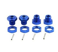 Forgekael 17mm Metal Wheel Hex Hub Adapter With Nut For 3S 1 8 4x4 3S 4x4 550 Mega RC Car Models Aftermarket(Blue)