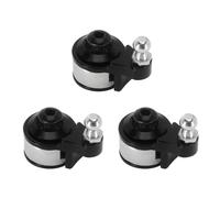 Forgekael 25T Aluminum Adjustable Servo Horn Arm Compatible With 1 10 Scale RC Crawler Upgrade Parts Fits TRX6 Models(3PCS Black)