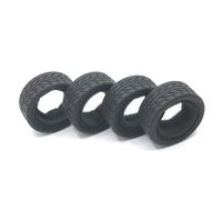 Forgekael 4Pcs 65mm 1 10 Scale RC On Road Drift Touring Car Rubber Tire Wheel Tyre Compatible With RC Car Models Aftermarket(Black)