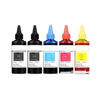 Forgekael 5PC X 100ml Refill Universal Dye Ink Compatible With Printer Supplies MG6620 MX922 MG5620 MG5420 MG7520 IP7220 MG6320 MG7120 IP8720