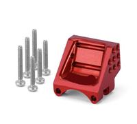 Forgekael Adjustable Height Aluminum Rear Axle Truss Upper Link Mount For 1/24 RC Crawler SCX24 Upgrade(Red)