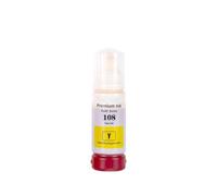Forgekael Color Water Based Bottle Refill Bulk Inkjet Ink 108 4x Compatible With L8050 L18050 Printer Supplies For Part Number 108(1PC Yellow)