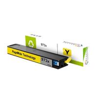 Forgekael Compatible With 973 XL Ink Cartridge With Pigment Ink Printer Supplies PageWide Pro 352dw 377dw 452dn 452dw 477dn 477dw 552dw 973 973X(120ml - Yellow)