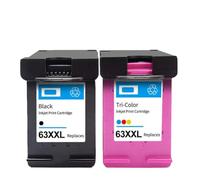 Forgekael Compatible With Printer Supplies Officejet 3831 3832 3833 3834 4650 4652 4654 4655 5220 5230 5252 5255 5258 For Part Number 63 63XL 63XXL(1set HP63XXL)