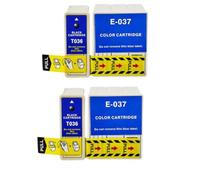 Forgekael Compatible With Printer Supplies Stylus C42UX C44UX C46 T036 T037 Ink Cartridge(2sets)