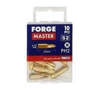 Forgemaster FM10PH2 Phillips Compatible Bits Ph2 X 25Mm (Pack Of 10)