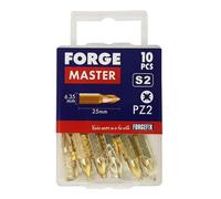 Forgemaster FM10PZ1 Pozi Compatible Bits Pz1 X 25Mm (Pack Of 10)