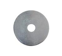 ForgePack Flat Mudguard Washers | M10 x 50mm | Zinc Plated | Pack 6